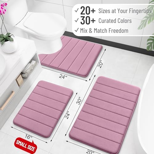 OLANLY Memory Foam Bath Mat 36x24, Super Soft and Absorbent Bathroom Rugs - Image 2