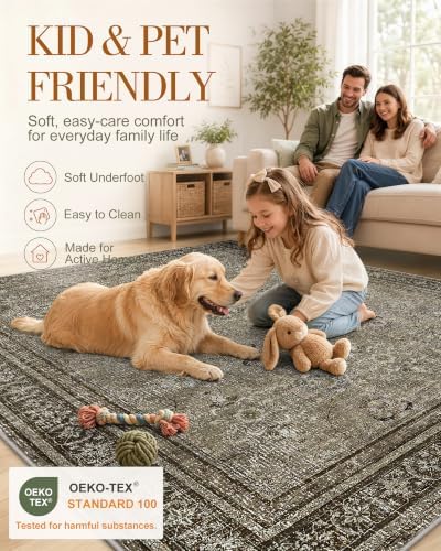 OLANLY 2'6"x12' Washable Runner Rug, Non Slip Carpet for Hallway Kitchen - Image 5