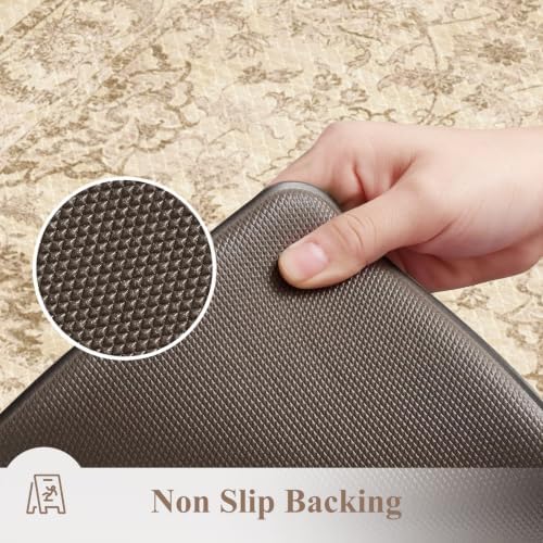 KIMODE Anti Fatigue Mats for Kitchen Floor Cushioned Kitchen Rugs Sets of 2 - Image 4