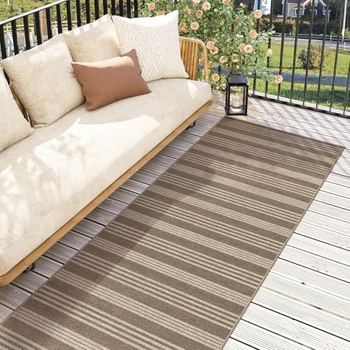 Lahome Striped Easy Jute Kitchen Runner Rug, 2x6 Washable Rugs for Entryway - Image 3