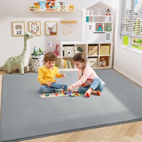 Amearea Large Area Rugs for Bedroom Living Room, 8x10 Grey Memory Foam Rug - Image 4