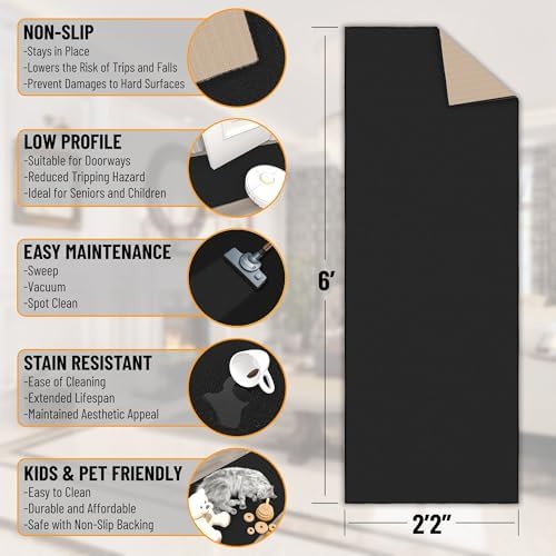 Ottomanson 2x6 Runner Rugs for Hallway – Kitchen Rug Runner - Image 2