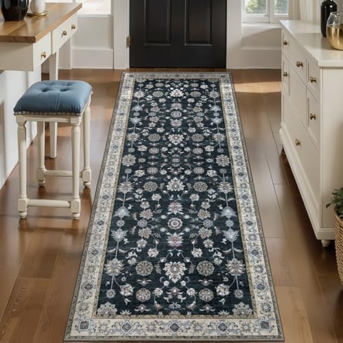 Tangsoo 2x5 Washable Runner Rugs for Hallway, Farmouse Non Slip Rug Runner - Image 2