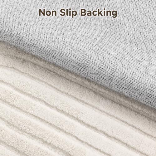 Pauwer 8x10 Area Rugs for Living Room, Modern Non Slip Washable Rug, Cream - Image 4