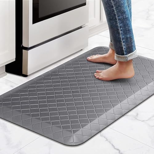 HappyTrends Kitchen Floor Mat - 4/5 Inch Thick Anti-Fatigue Kitchen Rug by HappyTrends
