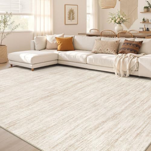 Nakagishi Boho 5x8 Area Rug Living Room Rugs Machine Washable Beige by NakagishiAreaRug