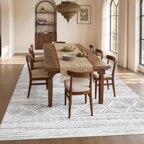 cotiled Boho 10x12 Area Rug for Living Room: Large Moroccan Washable Rug - Image 6