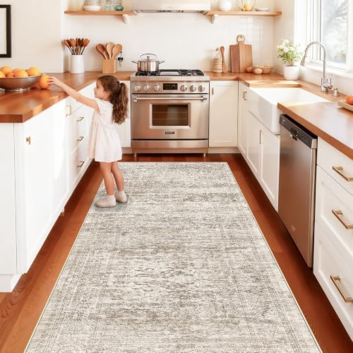 4x10 Wide Hallway Runner Rug: Washable 10ft Runners for Living Room Bedroom by TOPRUUG