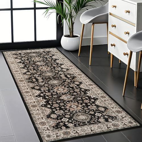 Washable Hallway Runner Rug 2x5: Non Slip Runner Rugs with Rubber Backing by TOPRUUG