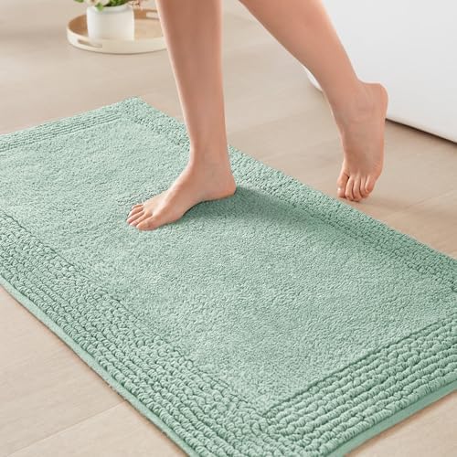 Madison Park Splendor Reversible 100% Cotton Bath Rug, 20 x 30, Green by MADISONPARK