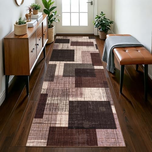 Washable 2x8 Runner Rug for Hallway Kitchen Bedroom, Purple - Image 5