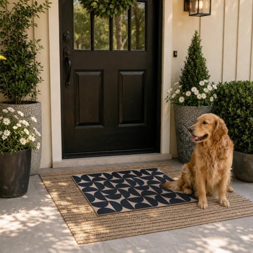Lahome Geometric Indoor Door Mats for Entryway, 2x3 Washable Non Slip Rug - Image 3