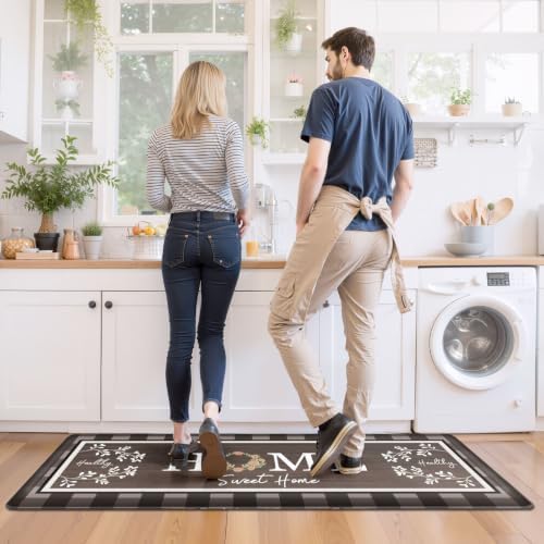 Kitchen Mats 2PCS, Anti Fatigue Rugs, 17.3x30+17.3x47.2in,Brown - Image 7