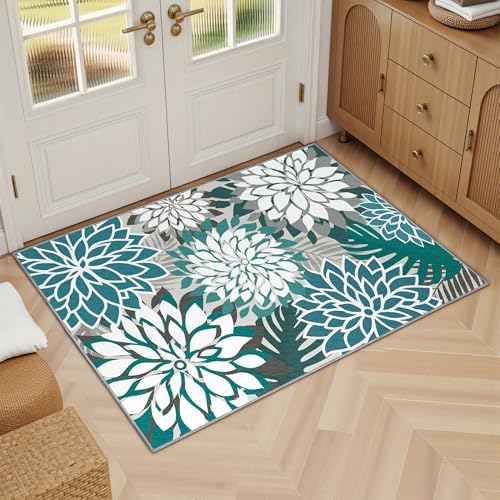 Arenarug Outdoor Rug Waterproof, Washable Patio Rug for Deck, 2x3, Teal - Image 6