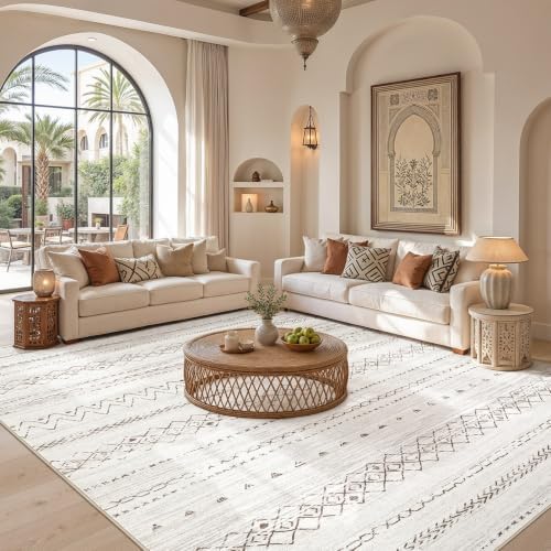 cotiled Boho 5x7 Area Rugs for Living Room: Soft Moroccan Washable Rug - Image 5