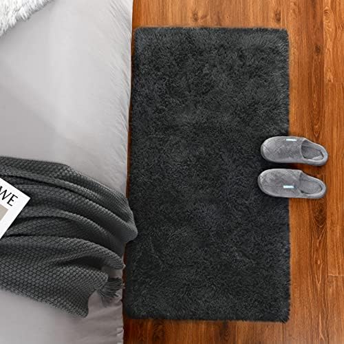 Chicrug Soft Runner Rug for Bedroom Living Room Plush Fluffy Rug 2x3 - Image 2
