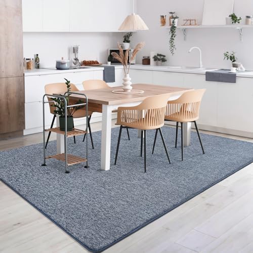 AROGAN 4x6 Area Rugs for Living Room Non Slip Dorm Bedroom Rug, Blue - Image 6