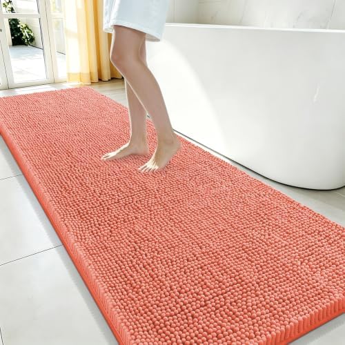 Smiry Bathroom Rugs 59X24, Luxury Chenille Extra Soft Absorbent Bath Mat by Smiry