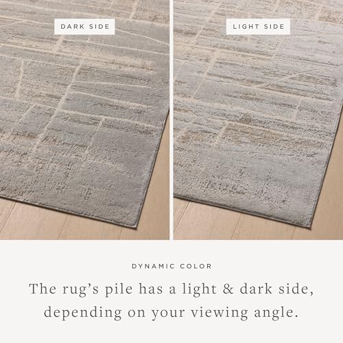 Loloi Amber Lewis Monty Collection MOT-07 Natural/Mist 7'-10" x 10', .50" Pile Height, Area Rug - Image 4