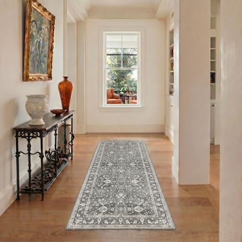 Bavni 8X10 Living Room Area Rug, Boho Floral Washable Non Slip - Image 6