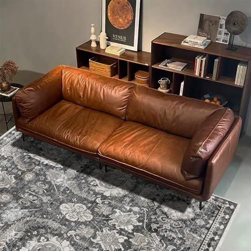 RUGSURE Washable Area Rugs - Perfect for Living Room, Bedroom, Kids Room, Nursery - Stain & Water Resistant Non-Slip, Pet & Child Friendly, Vintage Tribal Area Rugs (Grey, 9' x 12') - Image 5
