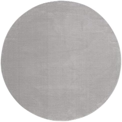 SAFAVIEH Revive Collection Area Rug - 6'7" Round, Grey, Solid Design, Non-Shedding & Easy Care, Ideal for High Traffic Areas in Living Room, Bedroom (REV102F) - Image 2