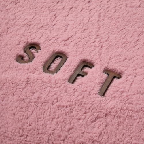 9x12 Ft Blush Pink Fluffy Area Rug for Living Room, Soft Washable - Image 6