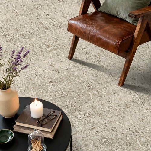 Rugxara Beige 8x10 Area Rugs for Living Room Bedroom Large Washable Rug - Image 5