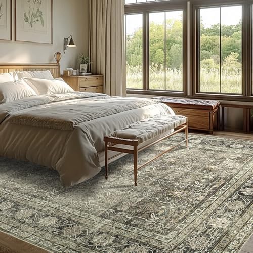 8x10 Retro Washable Area Rugs for Living Room,Bedroom,Dining Room,Nursery - Image 7