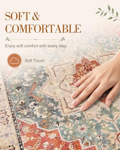 OLANLY 2x10 Washable Runner Rug, Soft Non Slip Carpet for Hallway Kitchen - Image 4