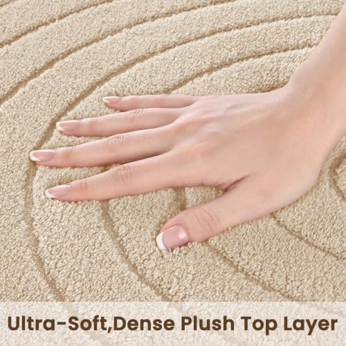 Sour Lemon 2x6 Runner Rug for Hallways Non Slip, Bedroom Modern Rugs Beige - Image 3