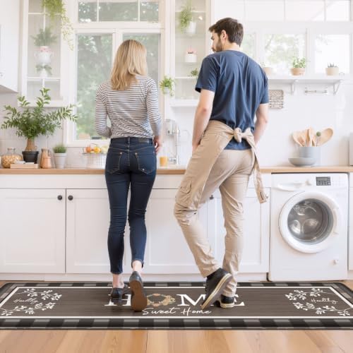 Kitchen Mats 2PCS, Anti Fatigue Rugs, 17.3x30+17.3x59in, Brown - Image 7