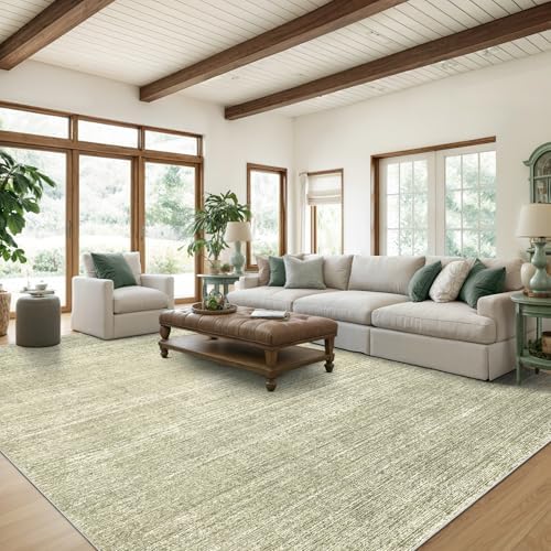 Valenrug 8x10 Area Rugs for Living Room, Large Washable Rug Non Slip Green - Image 3