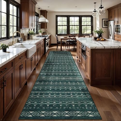 SERISSA 2'6"x8' Washable Non-Slip Boho Runner Rug for Hallway - Image 2
