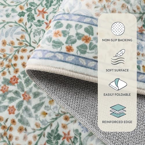 Lahome Washable Rugs 8x10, Soft Green 8x10 Rugs for Living Room Bedroom - Image 6