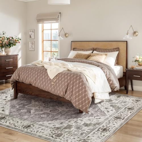 SERISSA 8x10 Washable Non Slip Boho Area Rug for Living Room，Earth Tone - Image 6