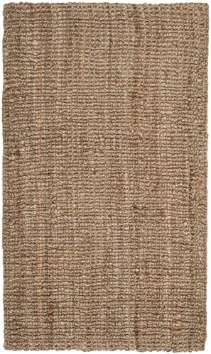 SAFAVIEH Natural Fiber Accent Rug 2'6"x4', Jute Knotted Natural NF447M - Image 2