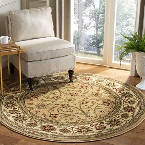 SAFAVIEH Lyndhurst Round Rug 10', Beige & Ivory LNH212D by Unknown