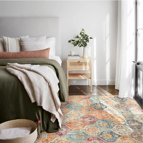 Lahome Moroccan 6x9 Rugs for Living Room, Washable 6x9 Area Rug for Bedroom - Image 4