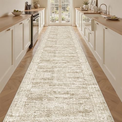 3x18 Runner Rug Non Slip,Washable Hallway Runner Rug,Brown - Image 5