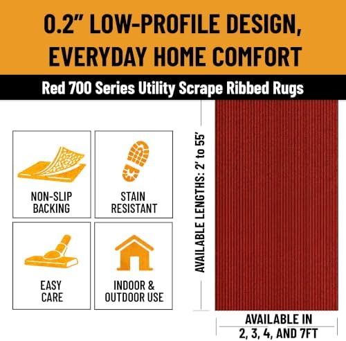 Ottomanson 2x44 Hallway Runner Rug – Non-Slip Indoor Outdoor Door Mat - Image 3