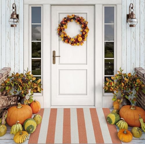 OJIA Outdoor Door Mat 24"x36" Fall Welcome Mats for Front Door Porch Decor by OJIA