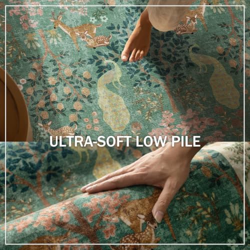 2x3 Washable Throw Rugs for Entryway: Small Area Rug Door Mat Indoor Entrance Non-Slip Low Pile Soft Kitchen Rug for Front Door Indoor Entrance Entry Bedroom Kids Room - Image 5