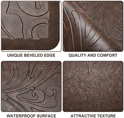 KMAT 2PCS Kitchen Mat Cushioned Anti-Fatigue Comfort Standing Mat Rug - Image 5