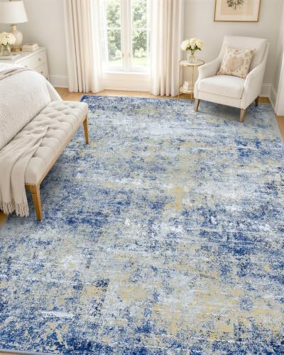 OLANLY 5x8 Washable Area Rug, Soft Non Slip Carpet for Bedroom Living Room by OLANLY