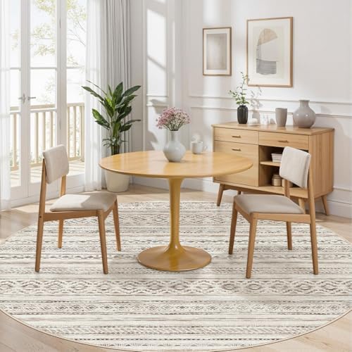cotiled 8x8 Round Rug 8ft Circle Living Room Boho Area Rugs - Image 7