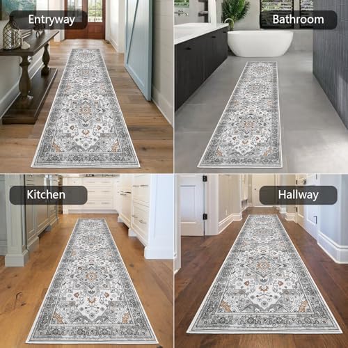 HEBE Hallway Runner Rug 2'x8', Washable Non Slip Kitchen Rug Runner - Image 5
