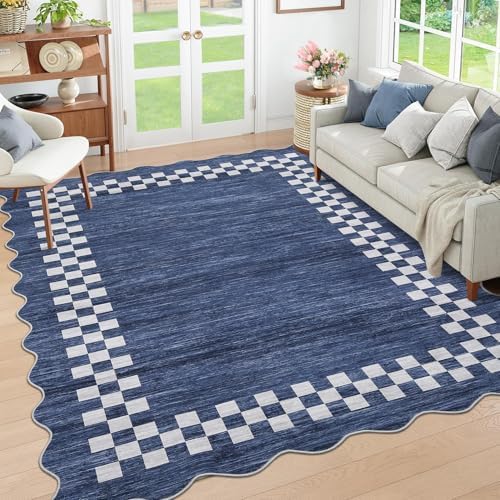 GarveeHome Small Bedroom Area Rug 3x5 Checkered Area Rug for Living Room - Image 2