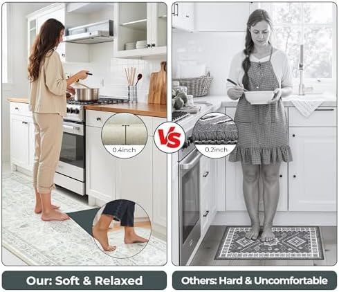 GRANNY SAYS Boho Kitchen Rug Set of 2, Anti Fatigue Kitchen Mats Non Slip - Image 6