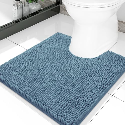 Smiry Toilet Rugs U-Shaped 20x20, Extra Soft Absorbent Contoured Bath Mat by Smiry
